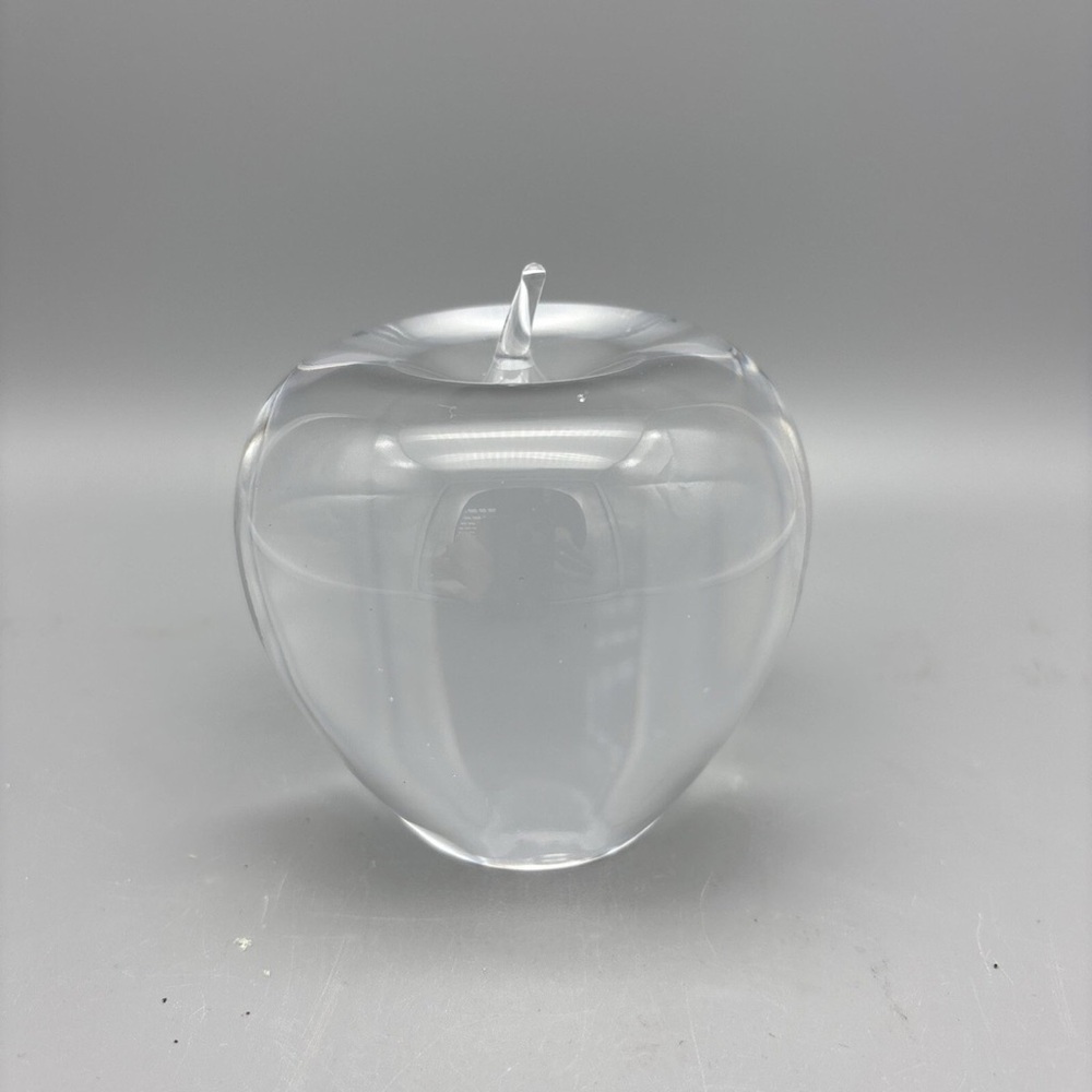 Glass Apple Paperweight